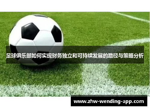 足球俱乐部如何实现财务独立和可持续发展的路径与策略分析