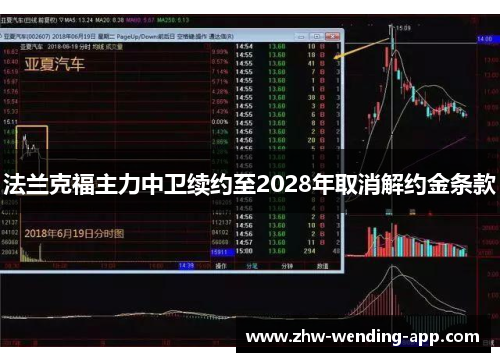 法兰克福主力中卫续约至2028年取消解约金条款 法兰克福主力中卫续约至2028年取消解约金条款